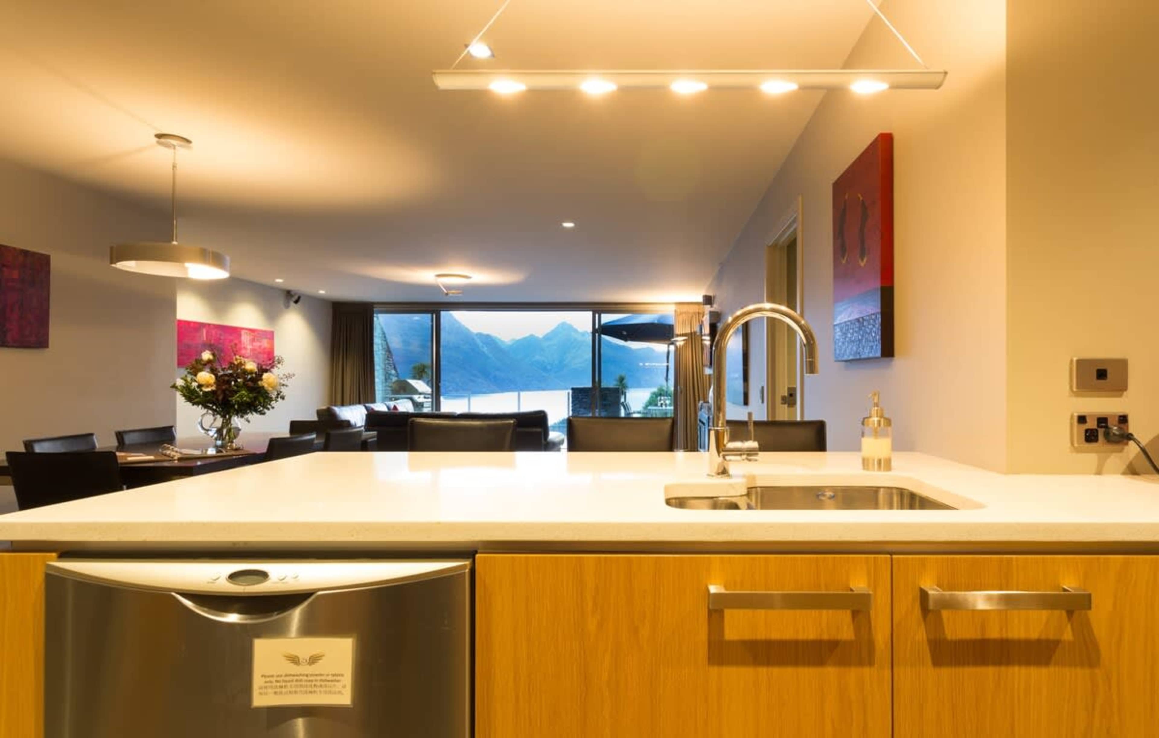 Cooking with scenic views during your stay here