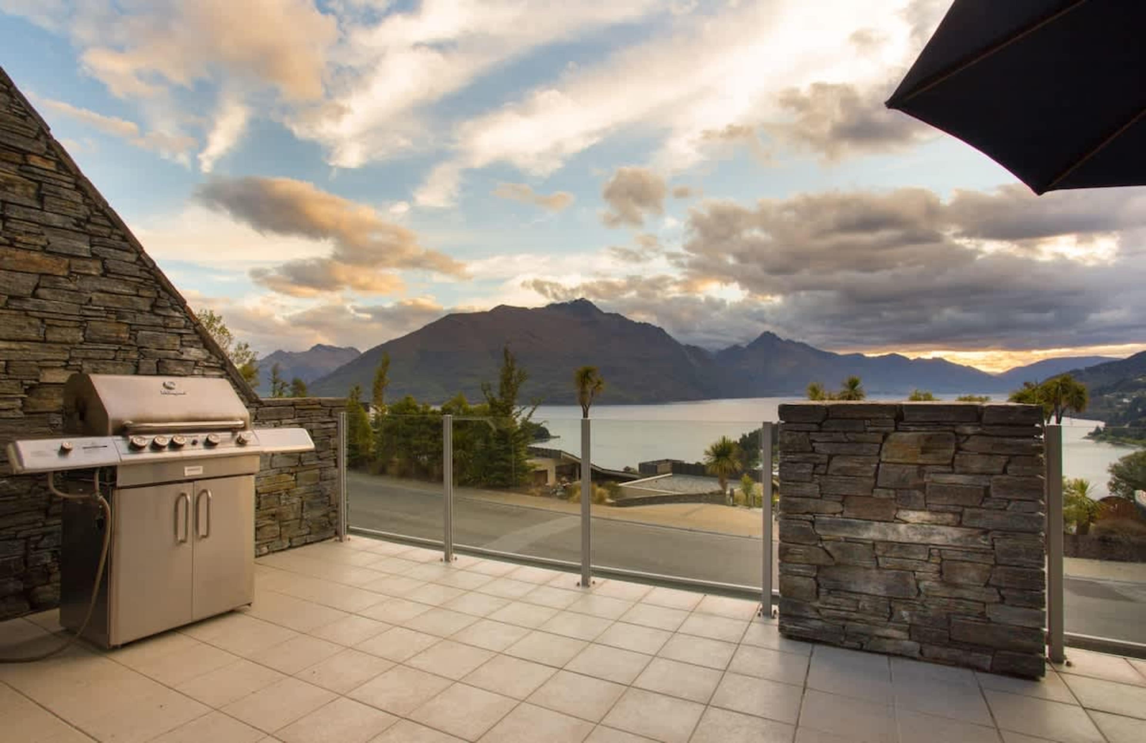 BBQ with amazing mountain views at your accommodation, Queenstown