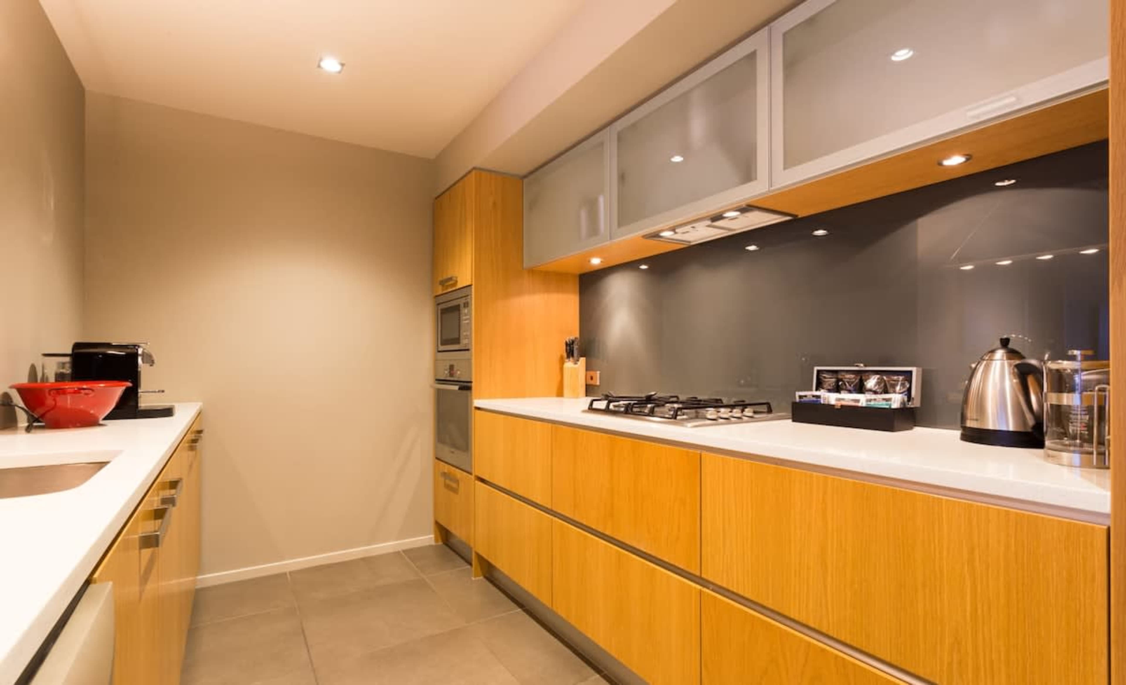 New and user-friendly kitchen in our self-contained accommodation in Queenstown, NZ