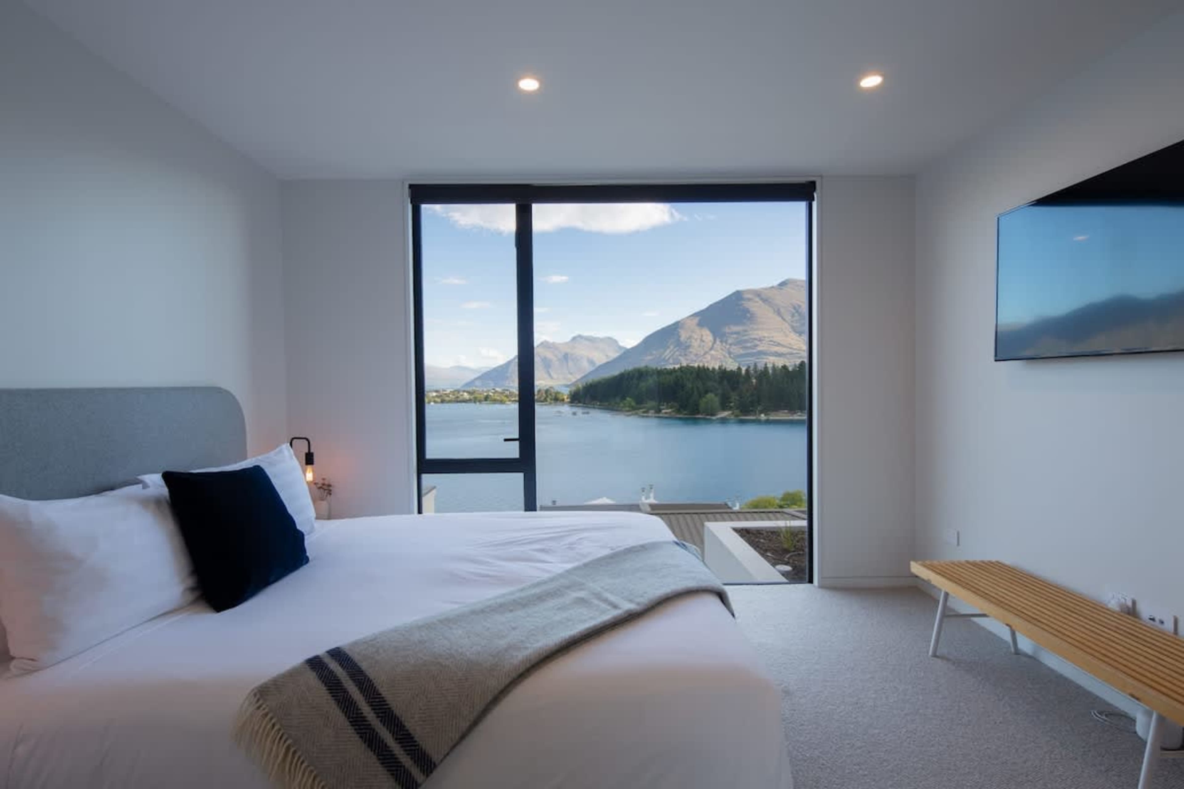 Luxurious Master Suite with Ensuite and Wardrobe – This spacious master bedroom features a plush king bed, a private ensuite with premium finishes, and a large wardrobe for all your storage needs.