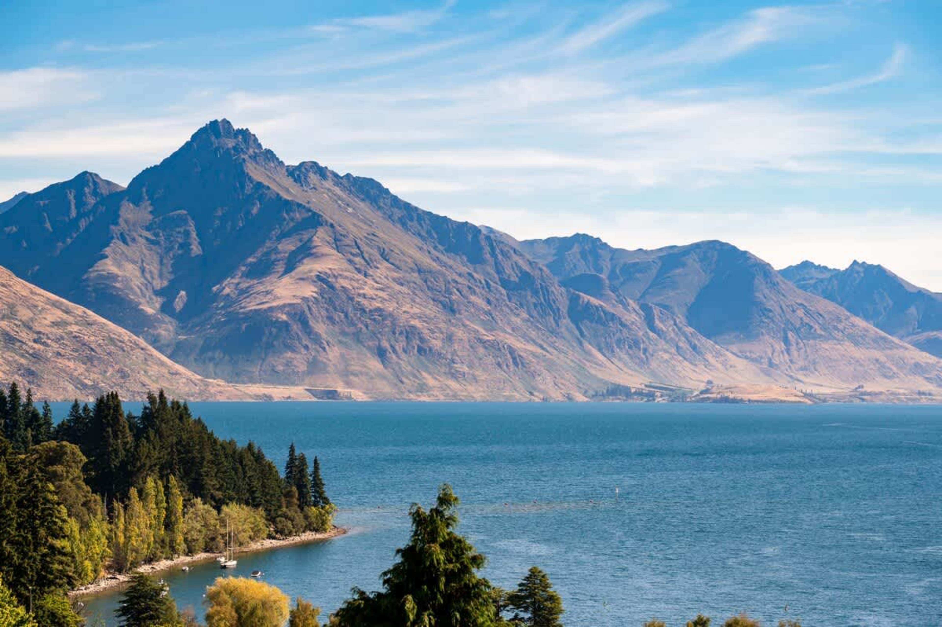 Main deck with breathtaking views of Lake Wakatipu and The Remarkables—great for enjoying the Queenstown sunshine.