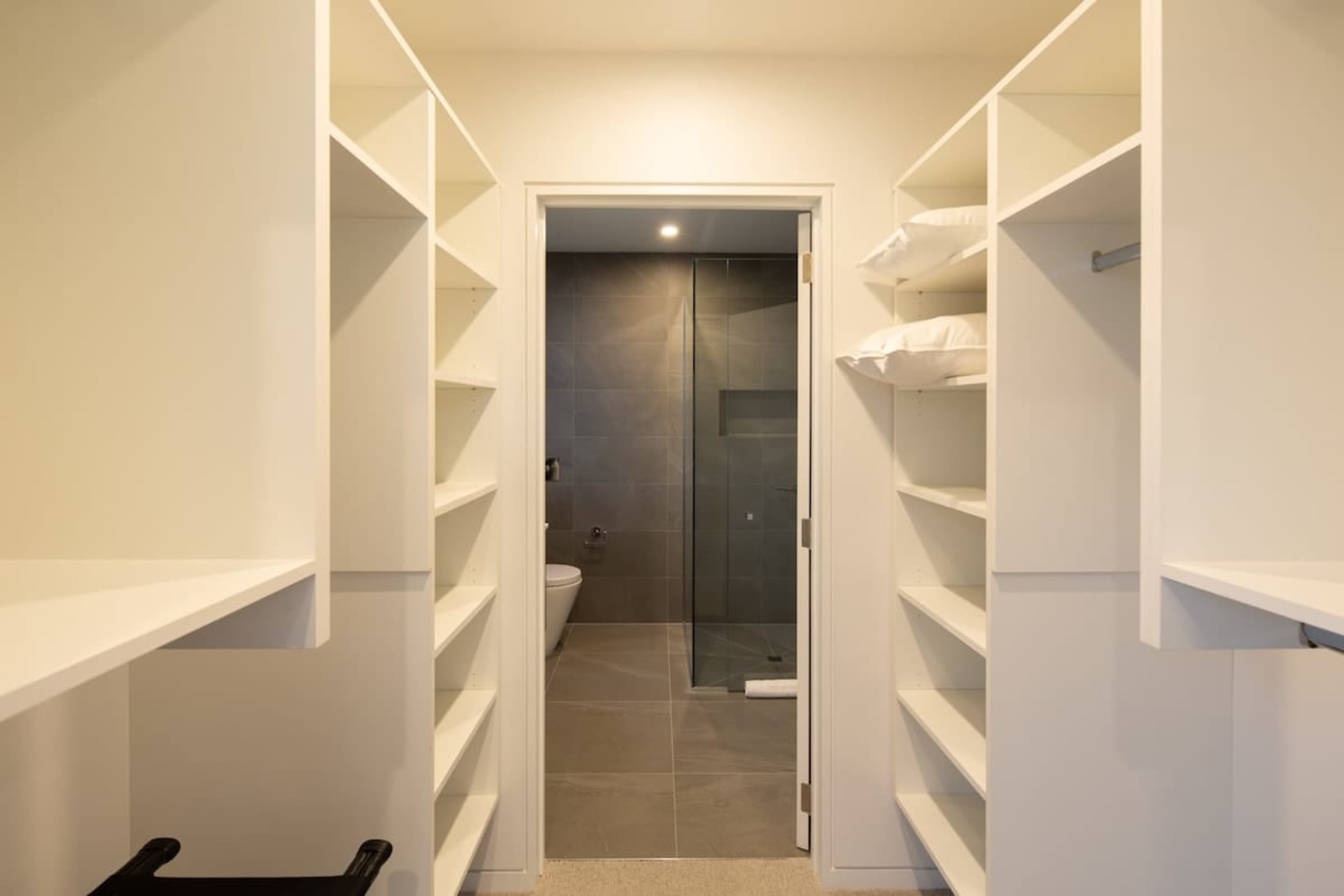 Plenty of storage space available for your stay here