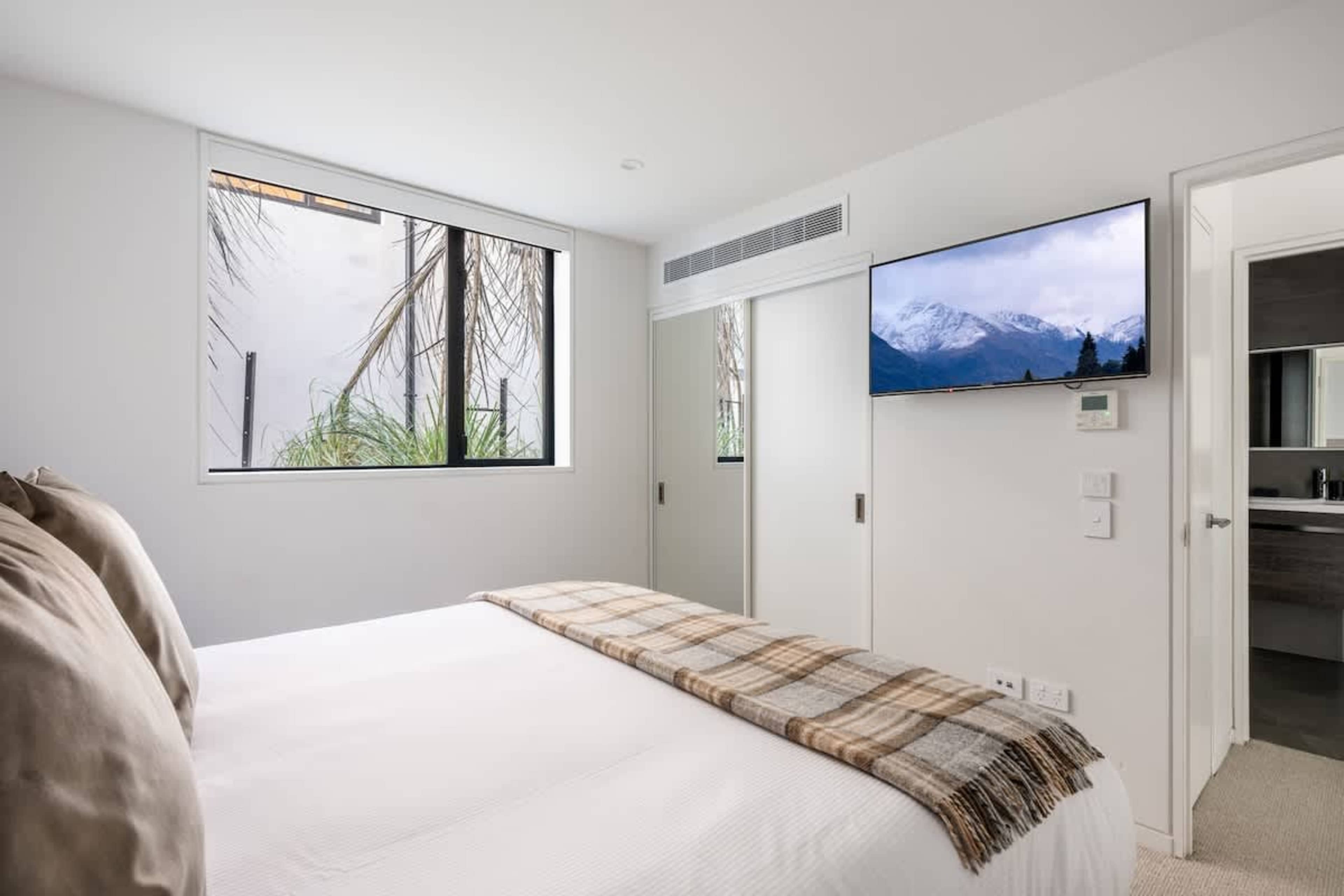 Each bedroom has its own heating and AC controls.