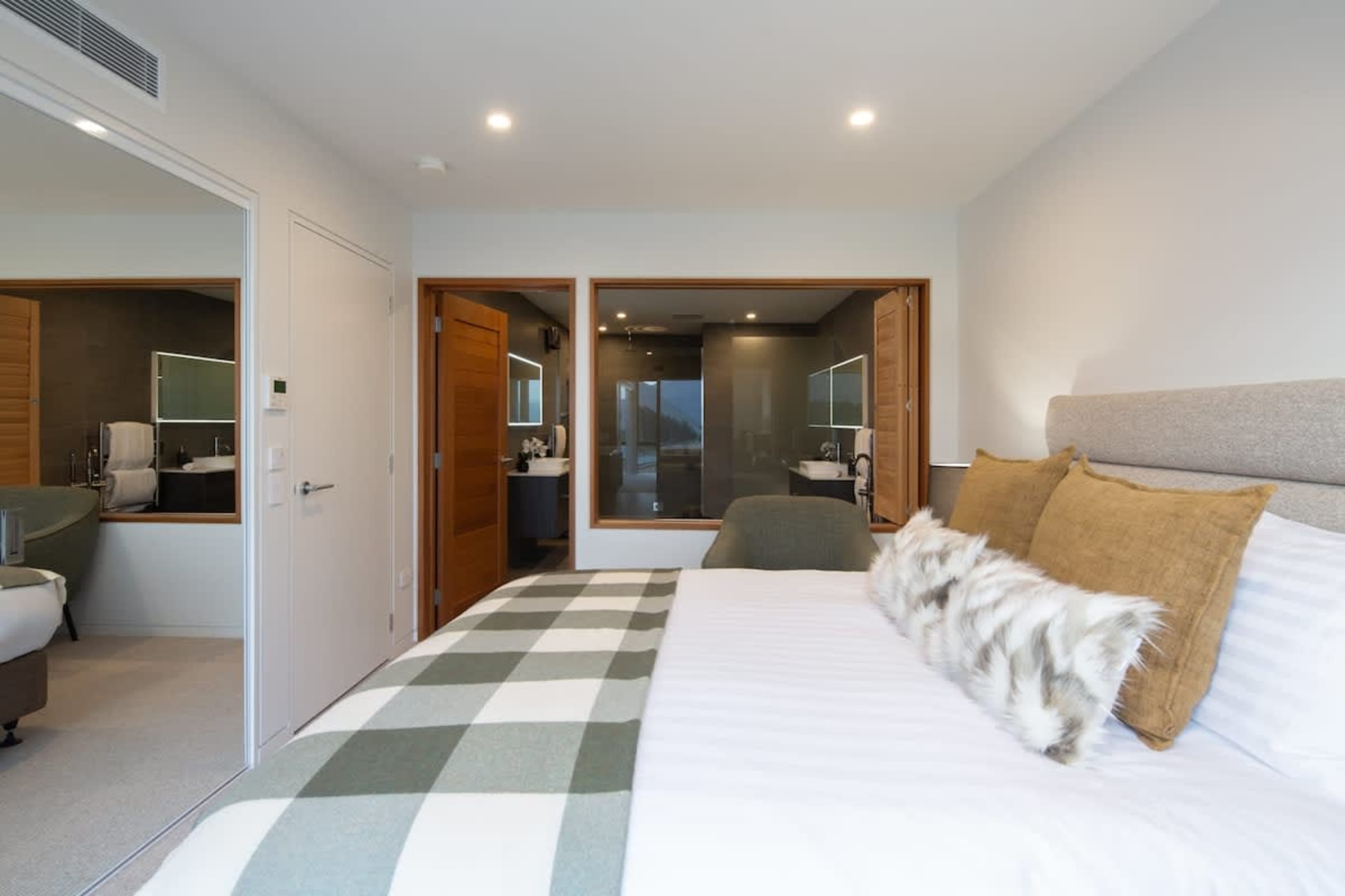 Master Bedroom - Private Retreat
A luxurious master bedroom with a spacious ensuite, wardrobe, and stunning design, offering the perfect retreat.