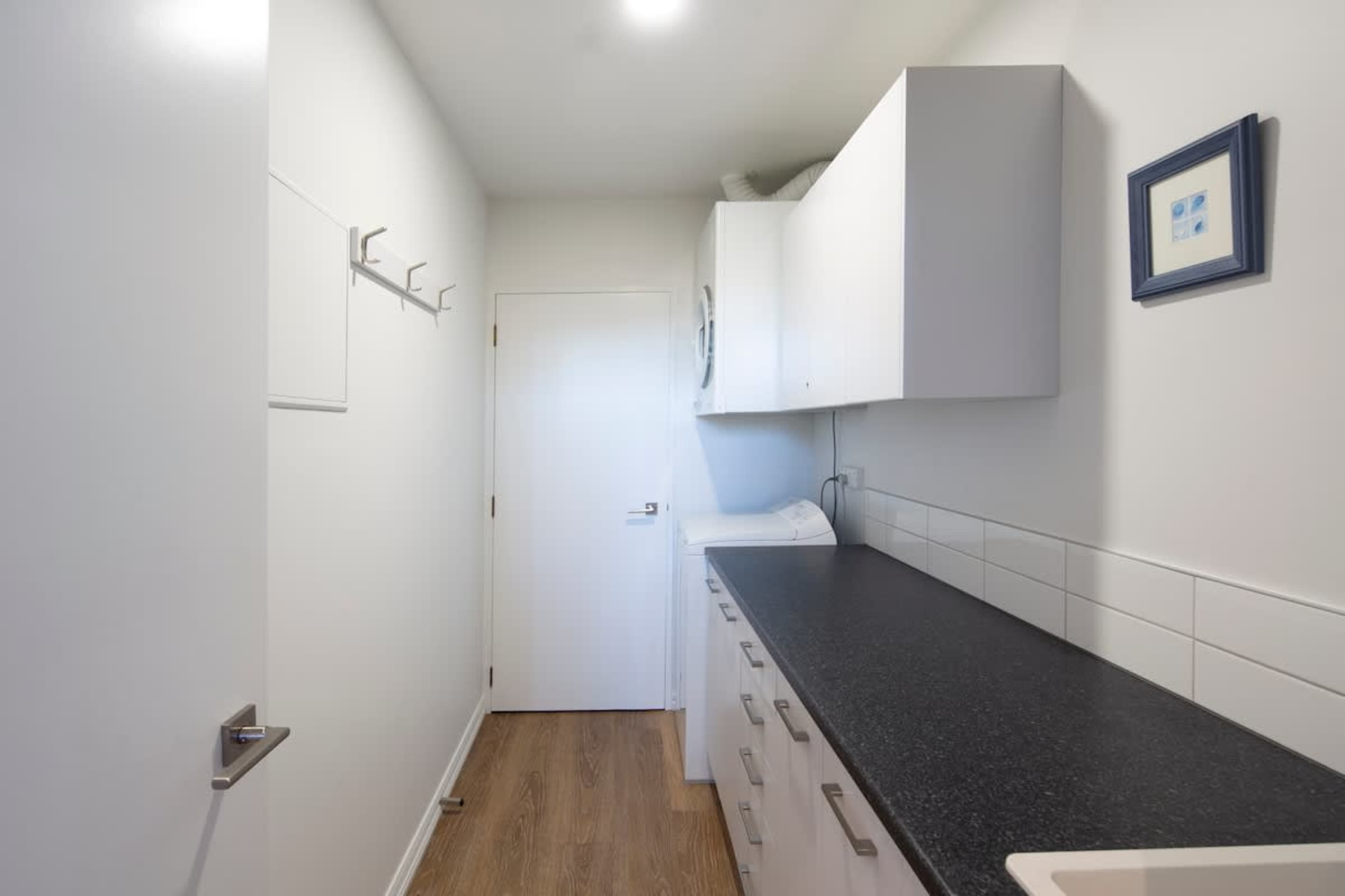 Convenient laundry facilities available during your stay here