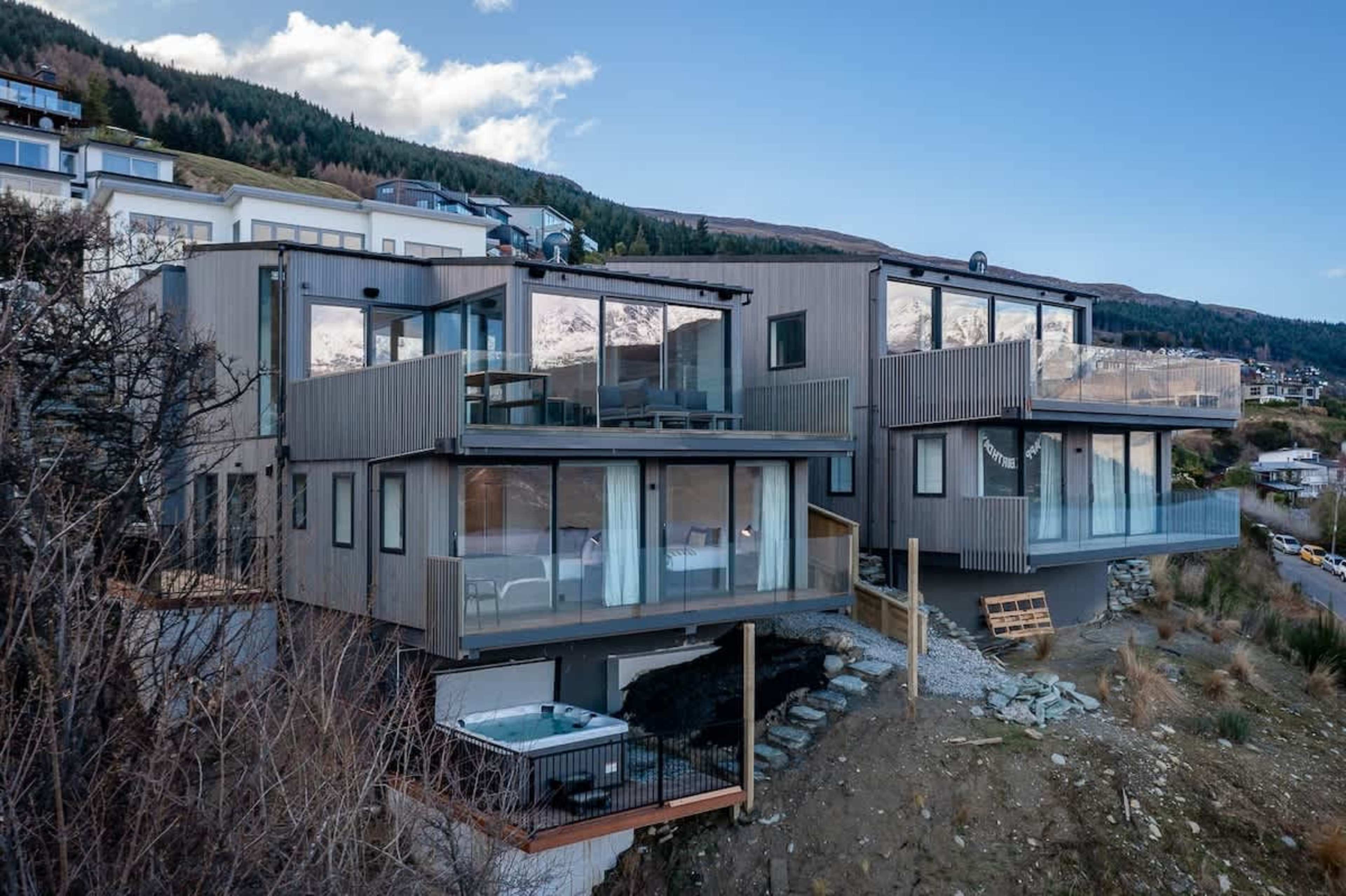Aerial view of your holiday house, Queenstown