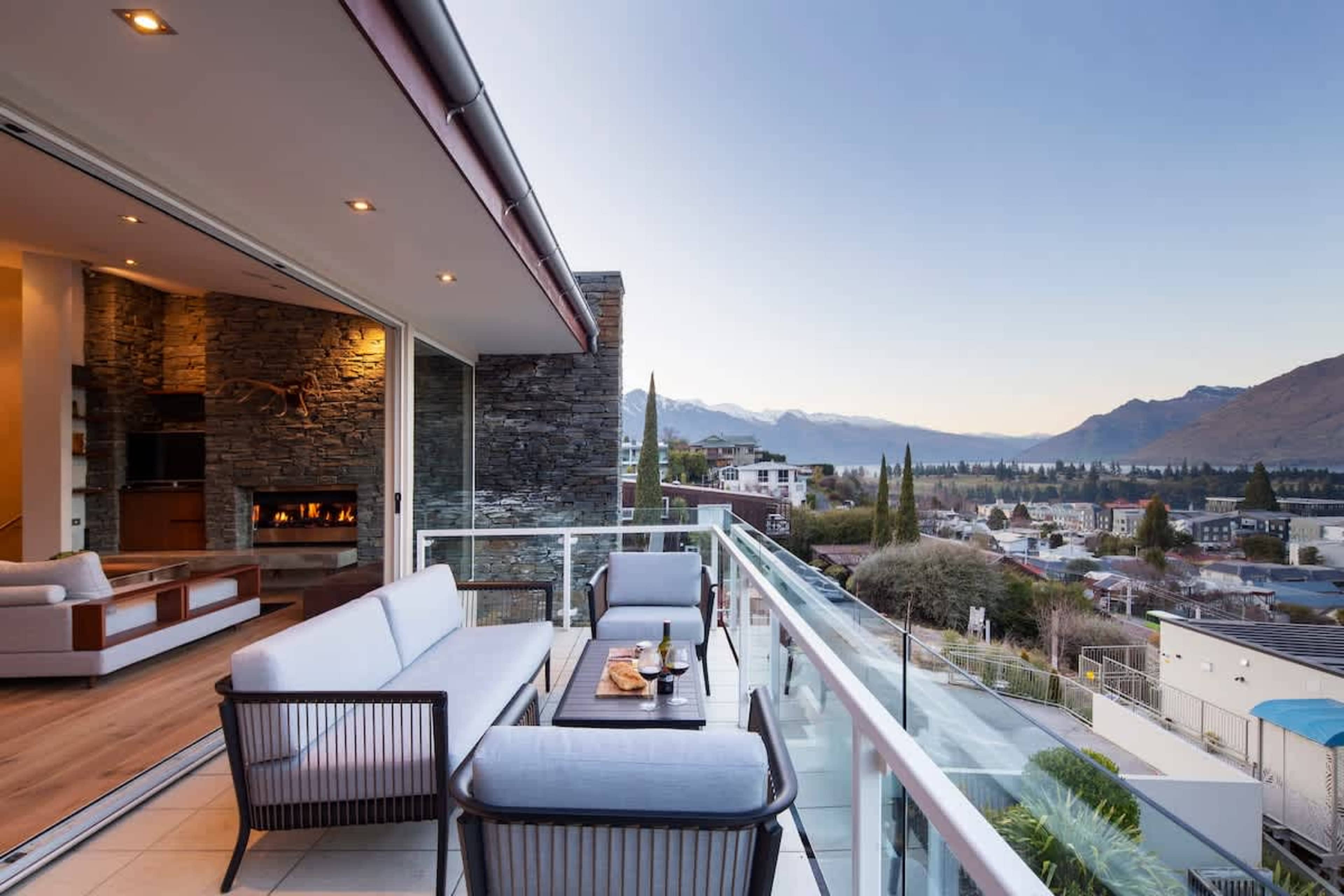 Scenic Balcony Retreat: Step out onto the balcony and enjoy breathtaking lake and mountain views, the perfect spot for morning coffee or evening relaxation.