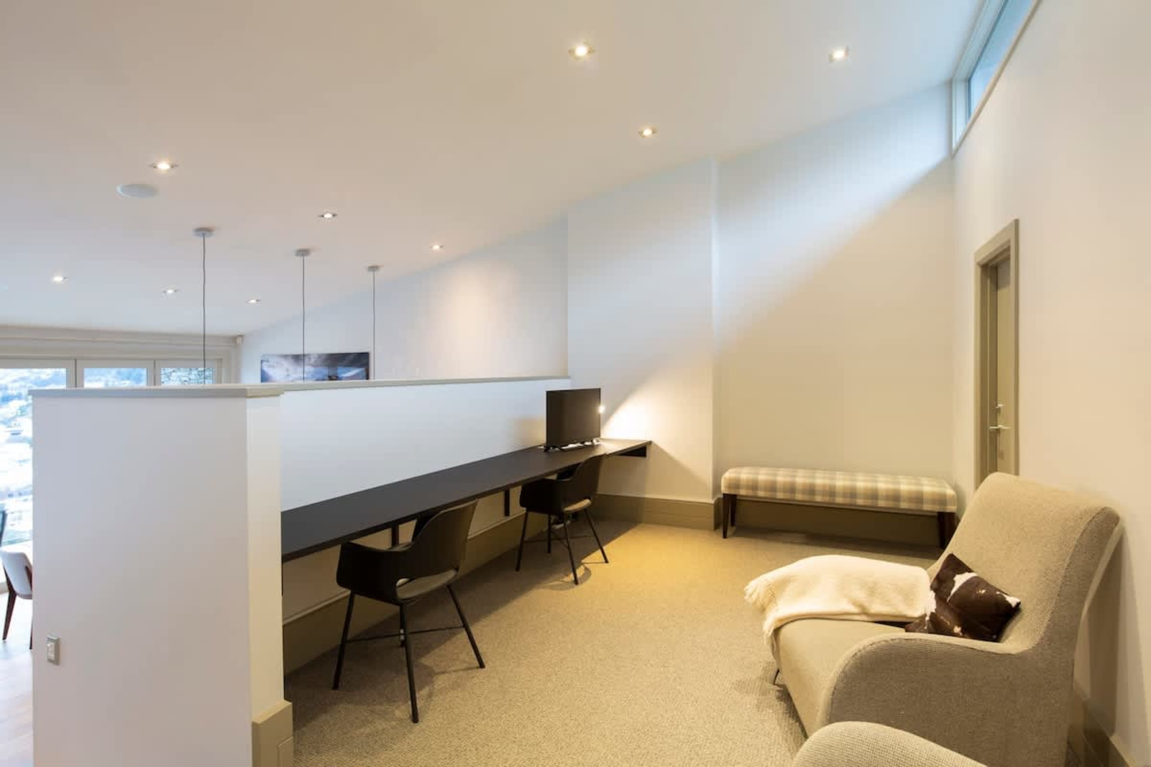 Comfortable study area for your stay in Queenstown