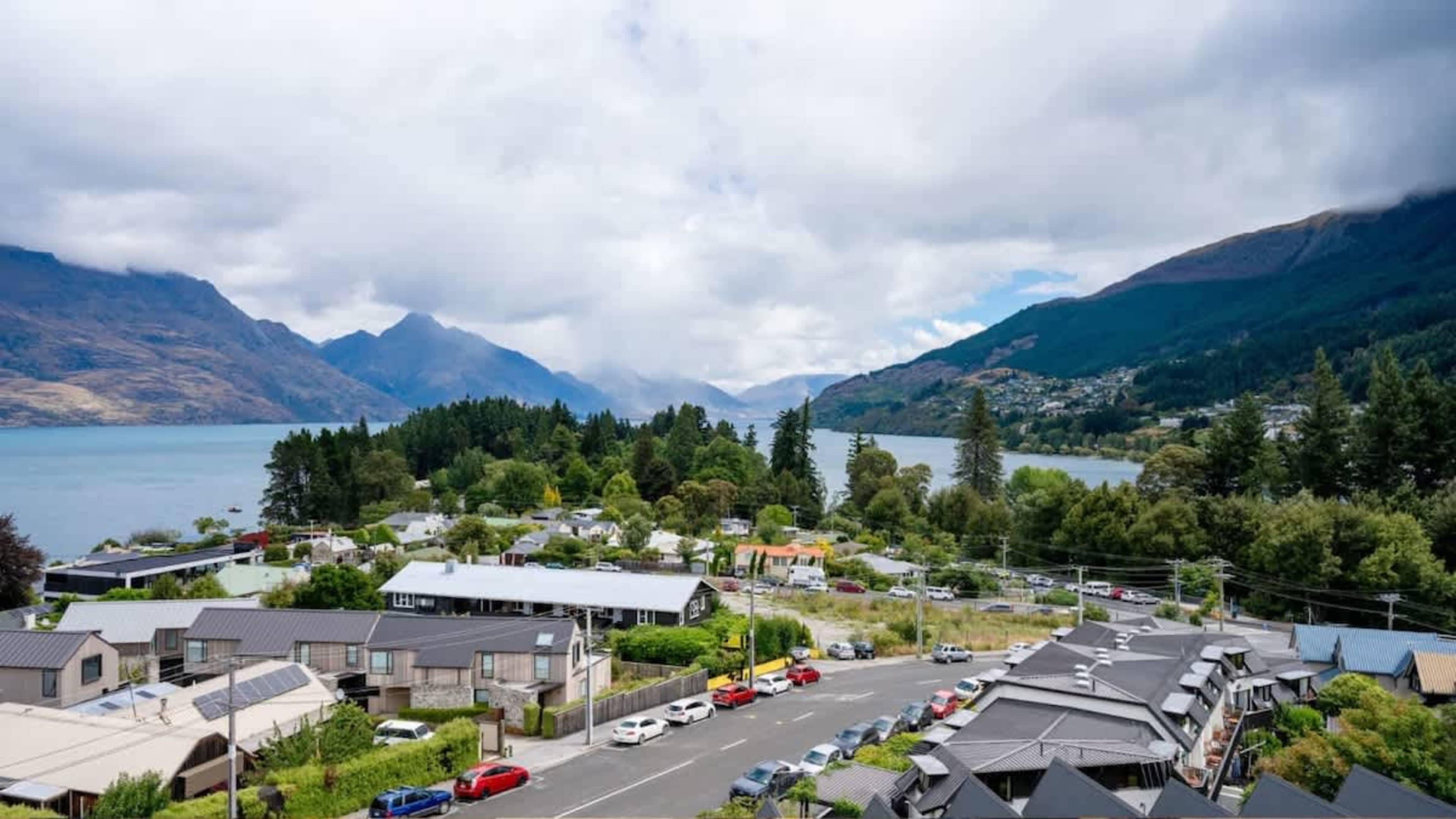 The CBD from the central Queenstown accommodation