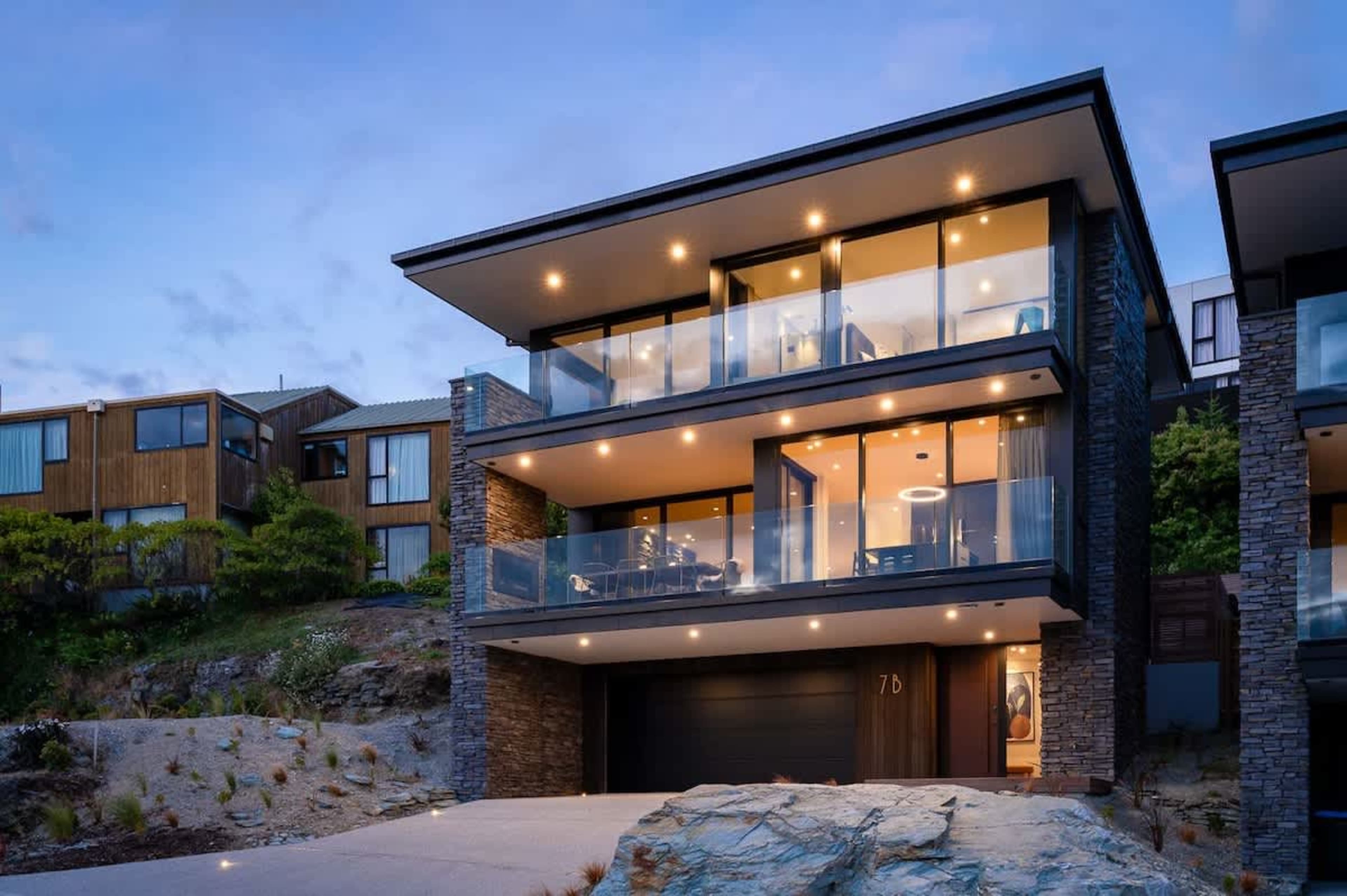 Villa Exterior with High-Quality Finish and Warm Ambiance
The villa’s exterior showcases a sleek, high-quality finish, creating a warm and welcoming first impression.