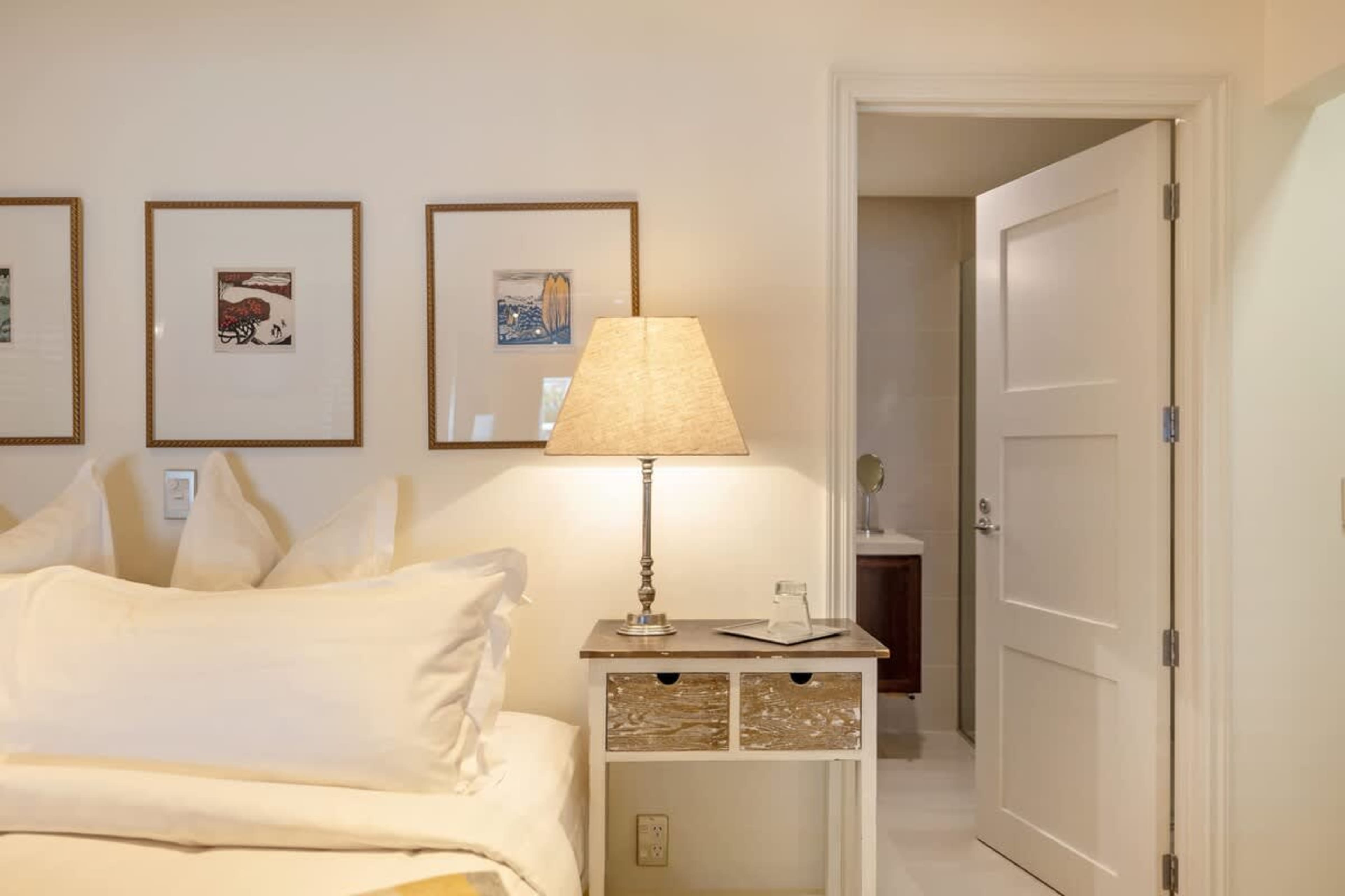 Unwind in Ultimate Comfort – This beautifully styled master bedroom features a plush king bed, premium linens, and a peaceful, soundproof environment.