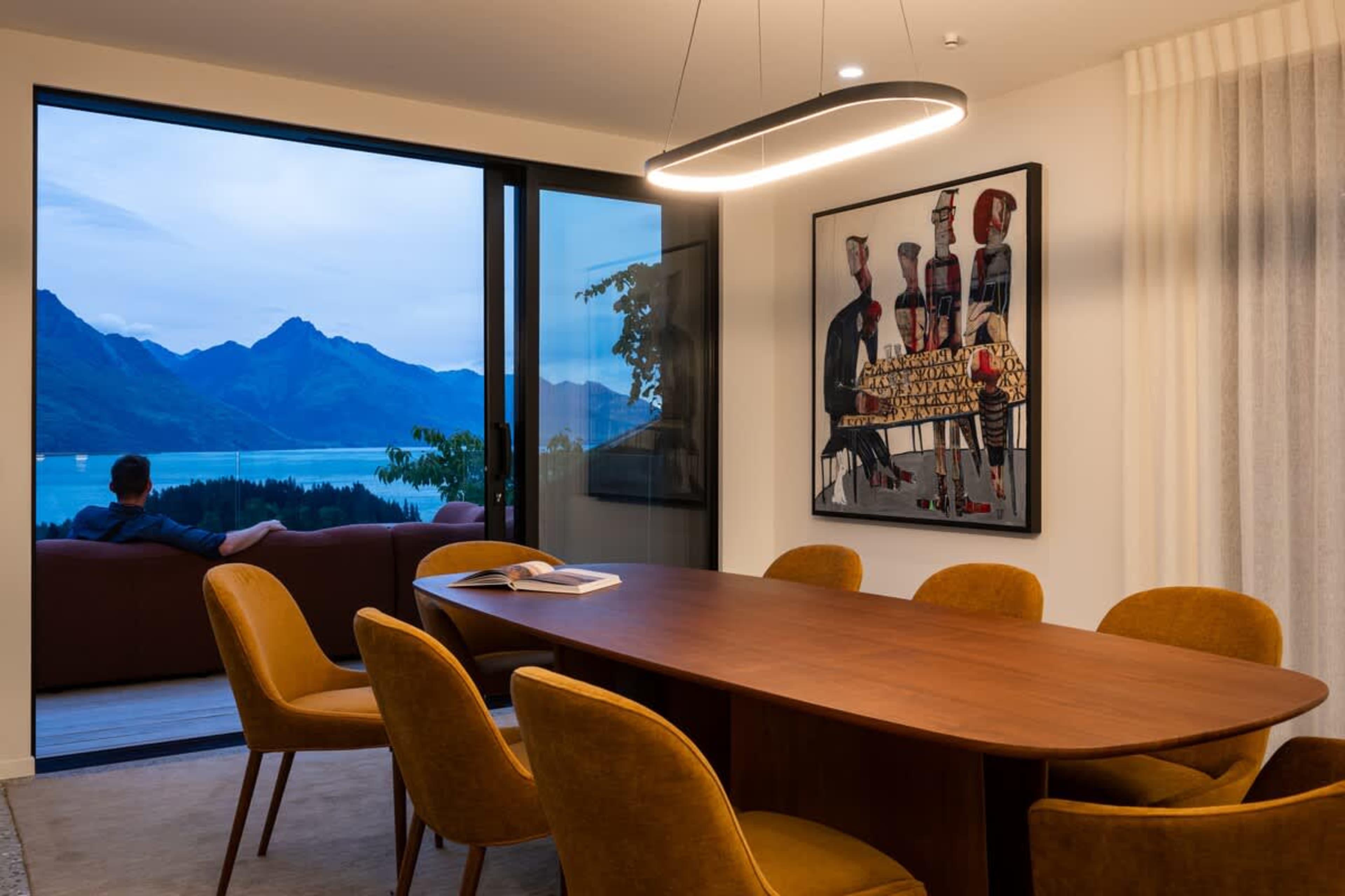 Seamless indoor-outdoor entertaining
The dining area opens effortlessly to the terrace, ideal for alfresco meals or summer gatherings. It’s designed to blend luxury, comfort, and functionality for every occasion.