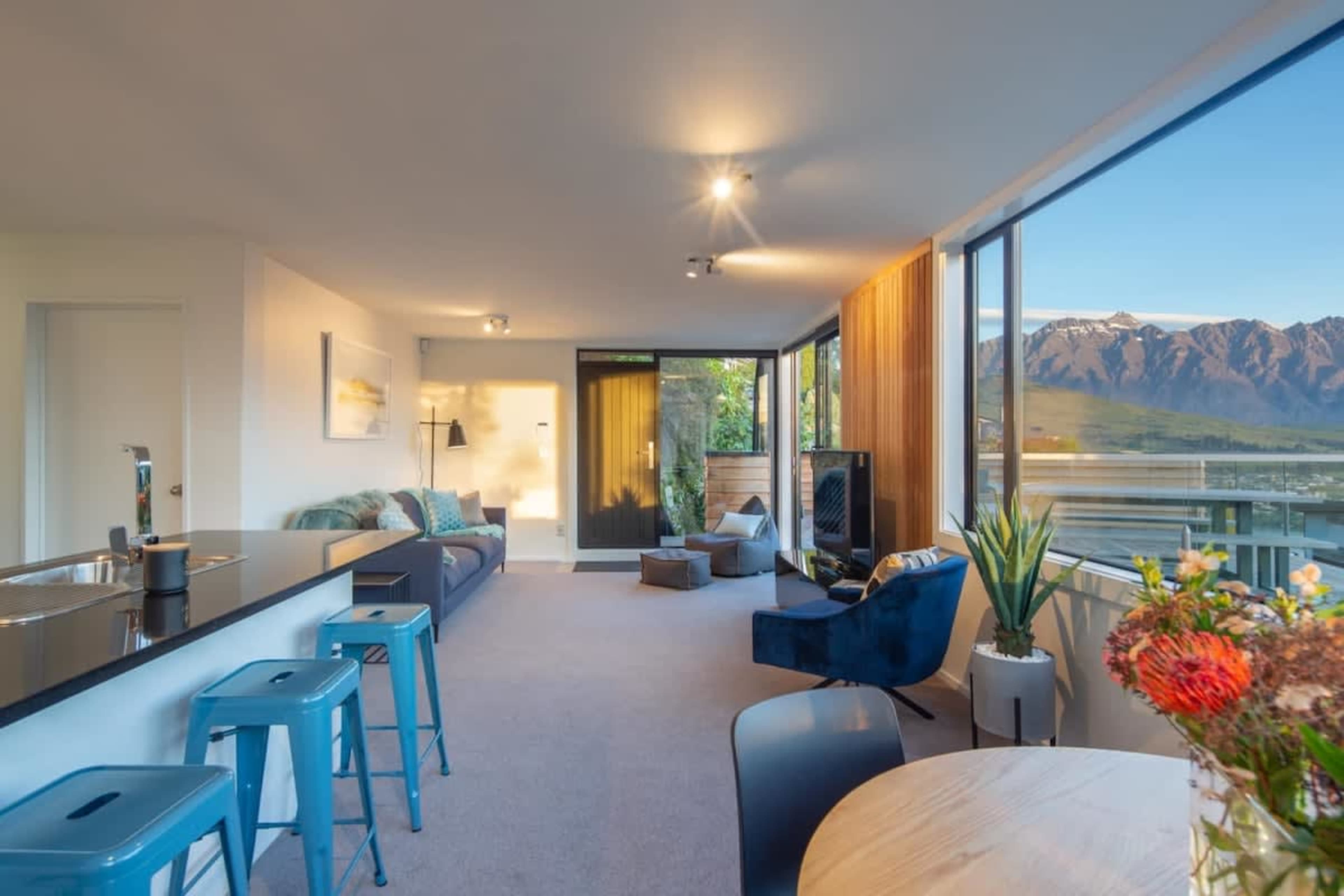 Cozy lounge with spectacular views