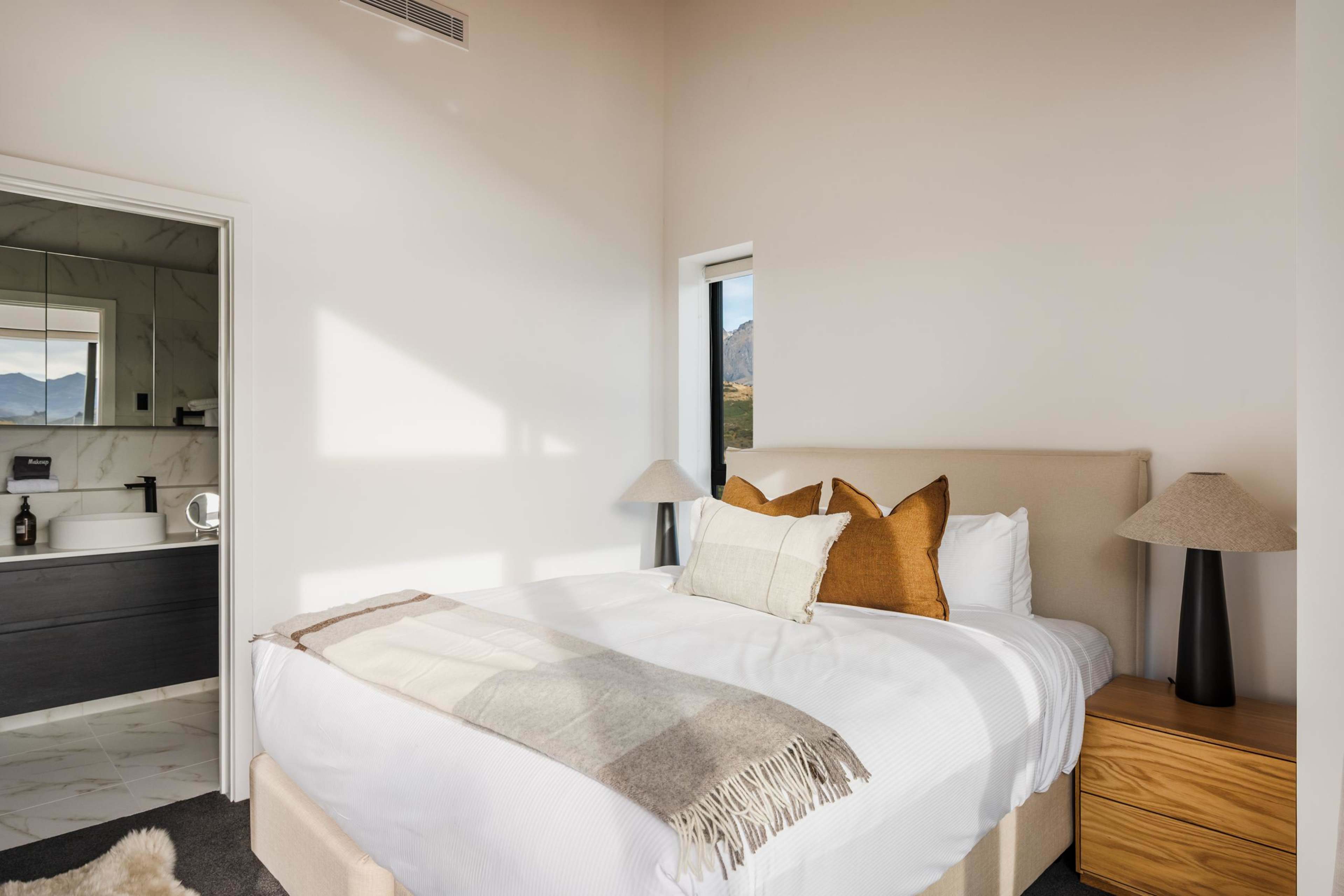 Master bedroom with ensuite bathroom