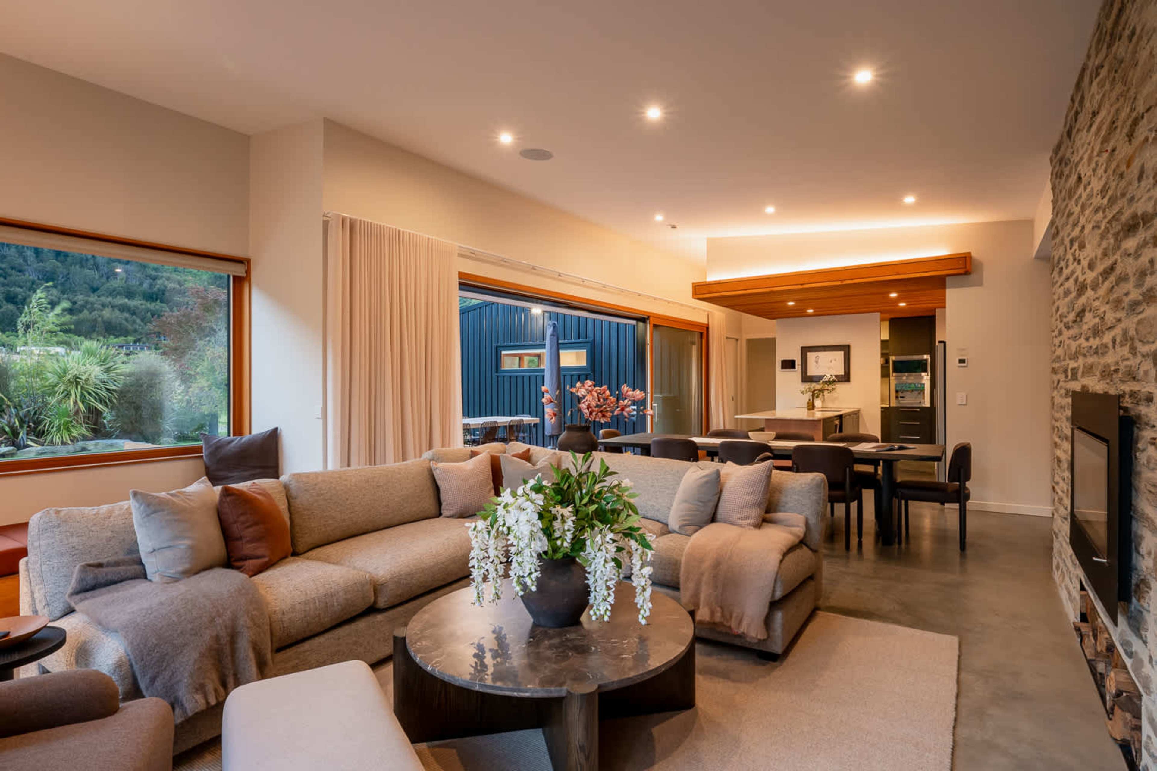 Living and dining space