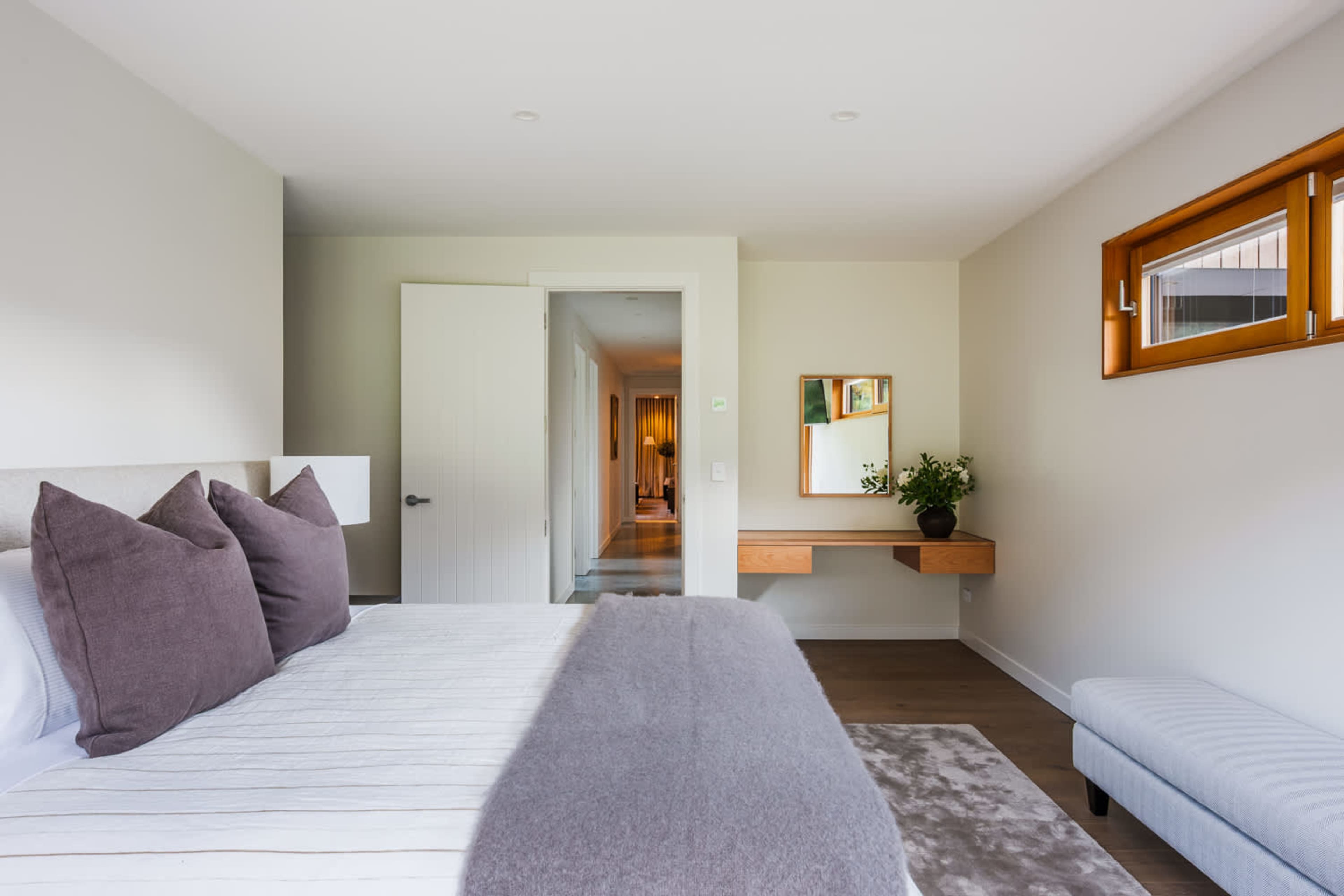 Master bedroom with ensuite bathroom