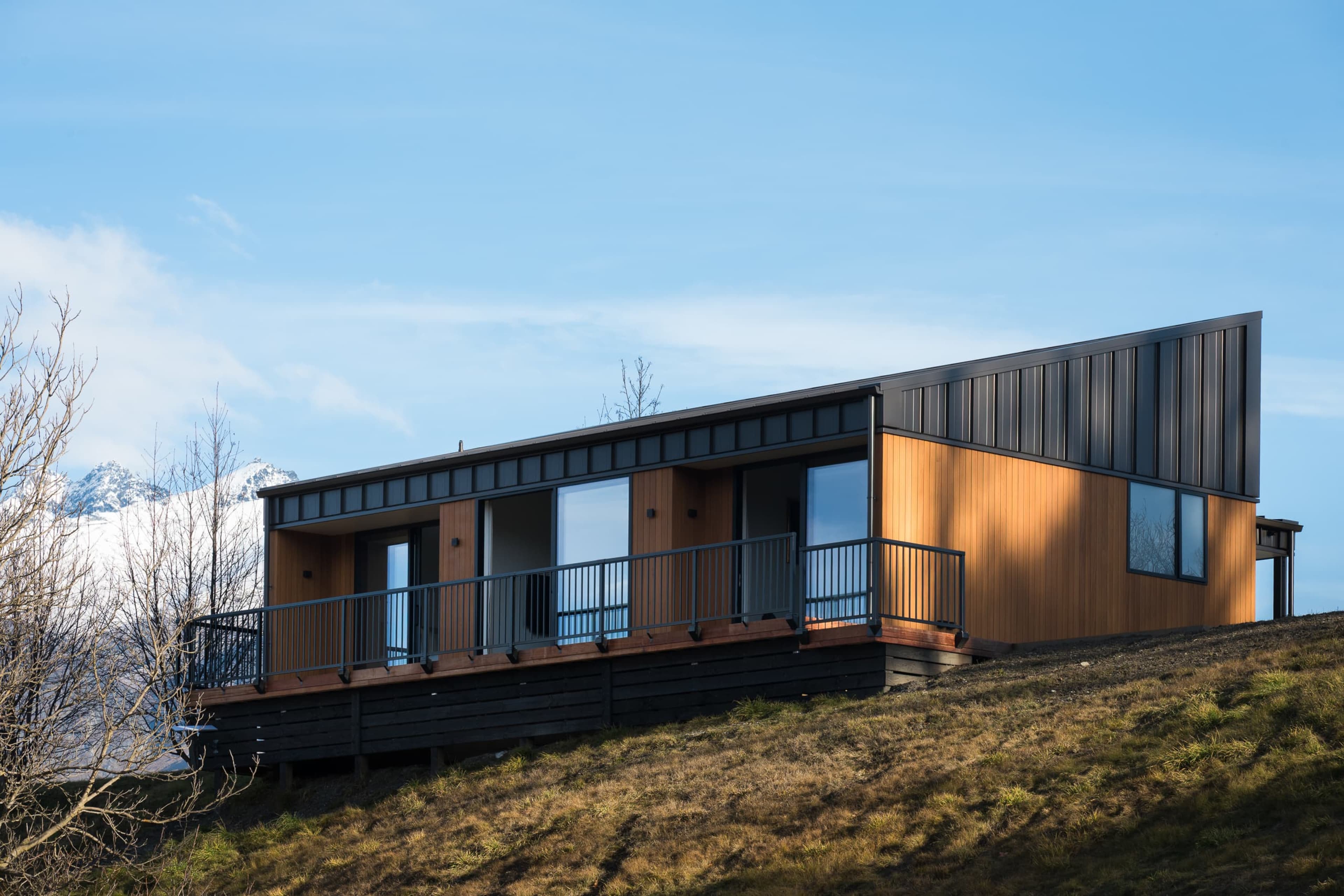 Perched high on the sunlit hillside.