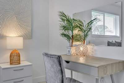 Desk and chair