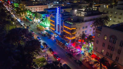 The famed Ocean Drive, 20 minutes away