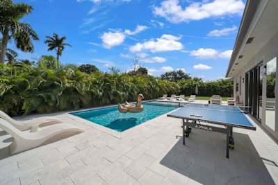 Saltwater heated pool