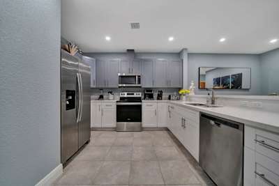 Large fully stocked kitchen