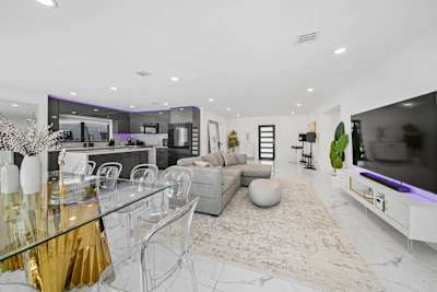 Open living room space