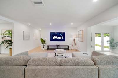 With 75 inch Smart TV