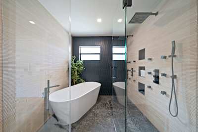 And built in shower