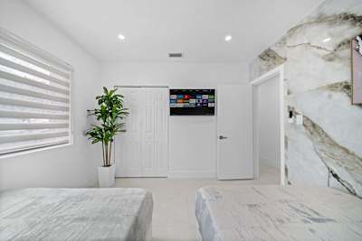 Guest Bedroom with smart TV