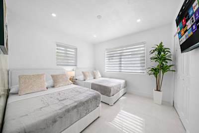 Guest Bedroom with two full-sized beds