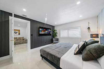 Master Bedroom with Smart TV