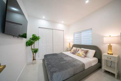 Guest Bedroom with smart TV