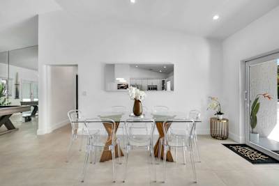 Elegant dining space for group meals