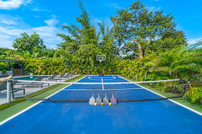 Play pickleball anytime on your own private court.