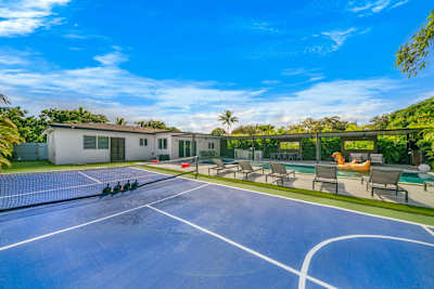 Fun for all ages — private pool and pickleball court.
