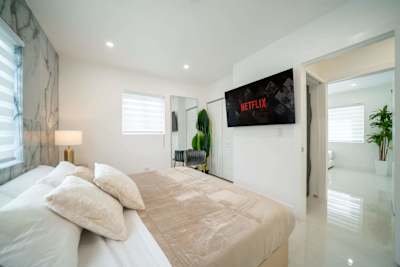 Guest Bedroom with smart TV