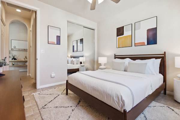 Bright and airy space where guests can relax and recharge in peace.