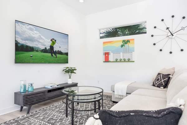 Watch some TV in this comfy sitting area.