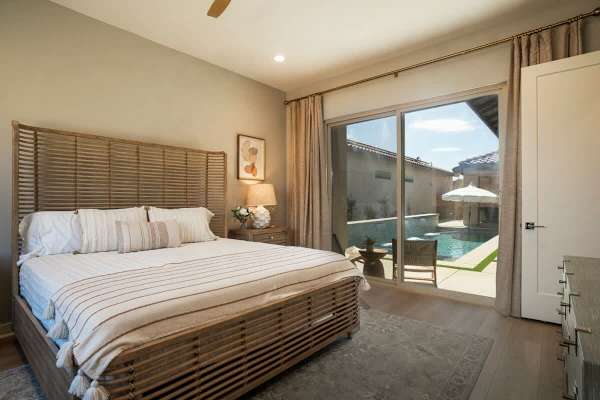 Primary with direct pool access—slide open the door.