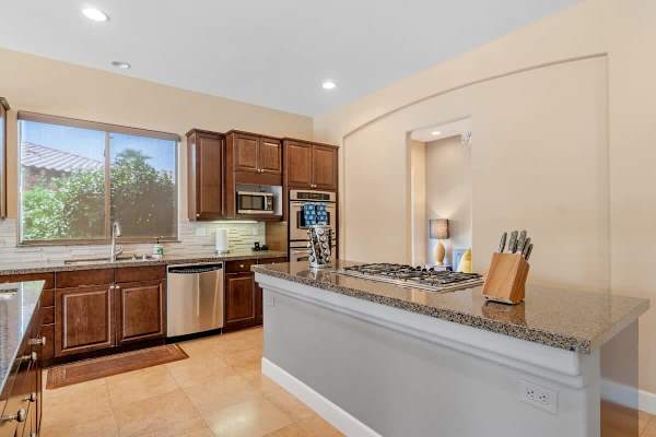 Plenty of prep space for cooking up vacation feasts daily.