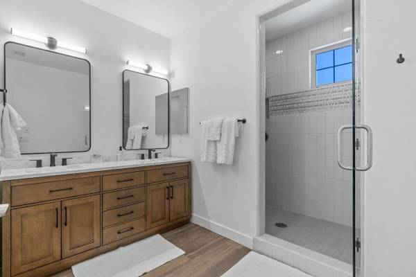 Master Suite Bathroom with all the essentials you need to freshen up.