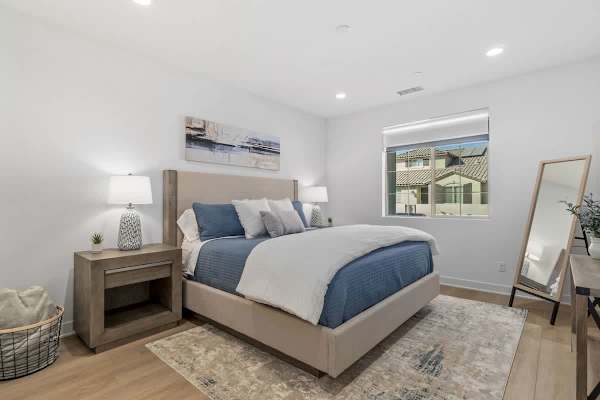 Wake to neighborhood views through your bedroom window.