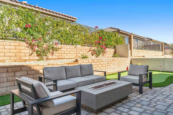 Outdoor Seating Area with Fire Pit