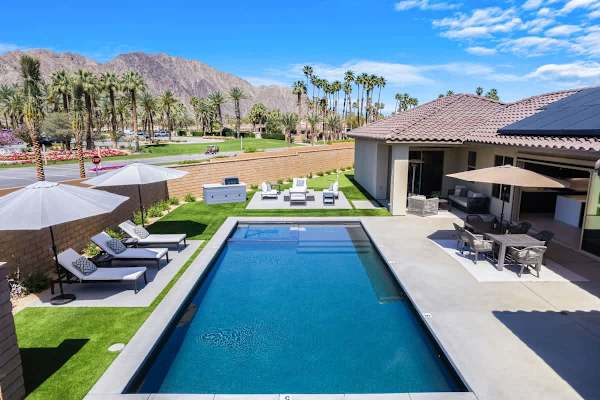 View of the expansive outdoor pool.