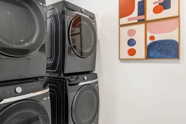 Clean, organized laundry room designed for washing clothes with ease.