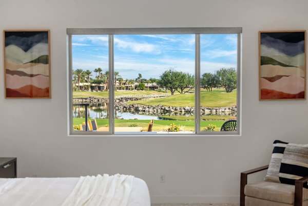 Wake up to stunning golf course and mountain views through oversized windows daily.