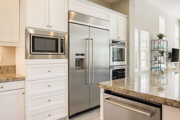 Kitchen with all the appliances you can think of.