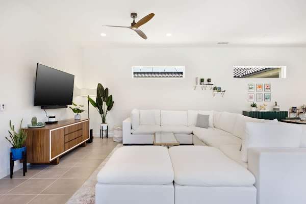 A spacious living room perfect for slow evenings.