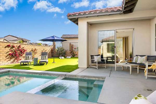 Relax in the spa before heading out.
