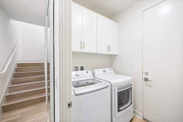 Laundry room for you to keep your clothes nice and clean.